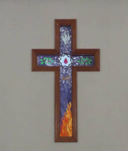 stained glass cross